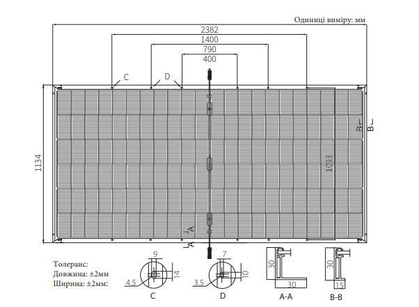 Солнечная панель 615W LONGi Hi-MO 7 LR8-66HGD-615M N-Type TOPCon Bifacial Double Glass 2956642295 фото